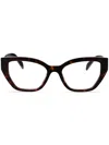 Prada Cat-eye Glasses In Braun