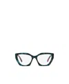 Prada 54mm Cat Eye Optical Glasses In White