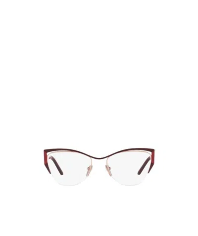 Prada Cat's Eye Logo Flat Mirror In White