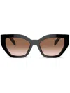 Prada Cat-eye Tortoiseshell-effect Sunglasses In Multi