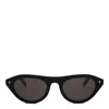 Prada Womens Black Pr B15s Oval-frame Acetate Sunglasses In Black