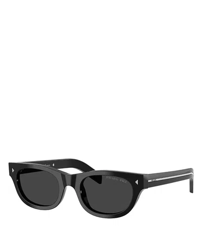 Prada Cat Eye Sunglasses, 51mm In Black