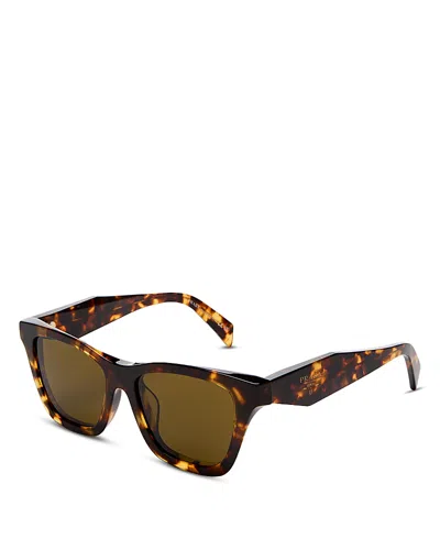 Prada Cat Eye Sunglasses, 52mm In Brown