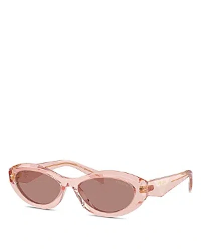 Prada Cat Eye Sunglasses, 55mm In Pink