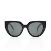 Prada Cat Eye Sunglasses In Black