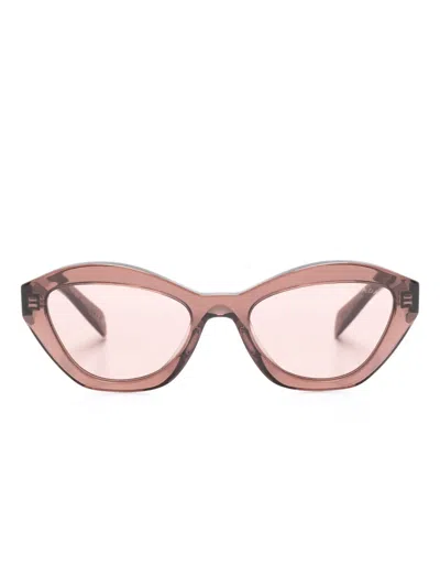 Prada Cat-eye Sunglasses In Brown
