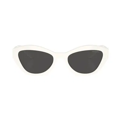 Pre-owned Prada Cat Eye Sunglasses 'white'