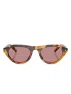 Prada 52mm Polarized Irregular Sunglasses