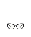 Prada Eyewear Cat-eye Frame Glasses In Black