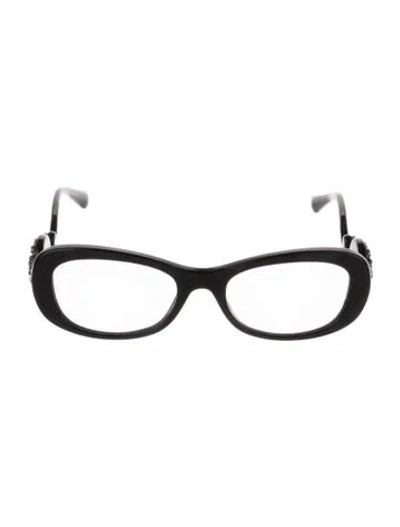 Pre-owned Prada Cat-eye Eyeglasses In Black
