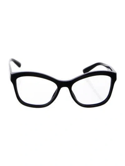 Pre-owned Prada Cat-eye Eyeglasses In Black