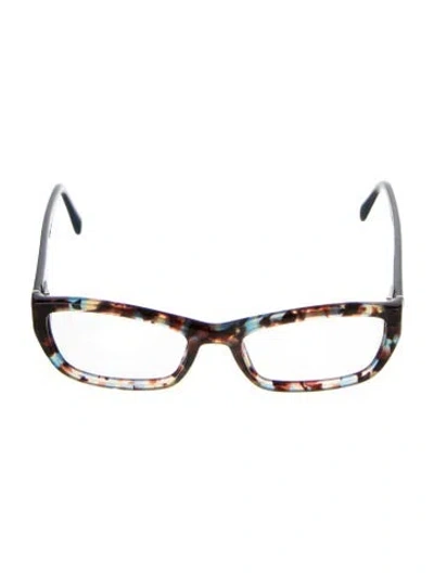 Pre-owned Prada Cat-eye Eyeglasses In Blue