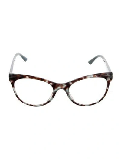 Pre-owned Prada Cat-eye Eyeglasses In Blue