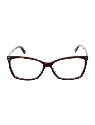 Pre-owned Prada Cat-eye Eyeglasses In Brown