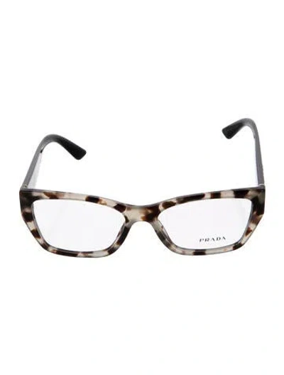 Pre-owned Prada Cat-eye Eyeglasses In Brown