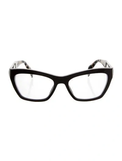 Pre-owned Prada Cat-eye Eyeglasses In Brown