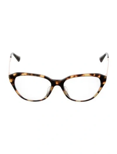 Pre-owned Prada Cat-eye Eyeglasses In Brown