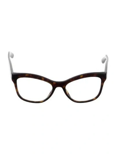 Pre-owned Prada Cat-eye Eyeglasses In Brown/green