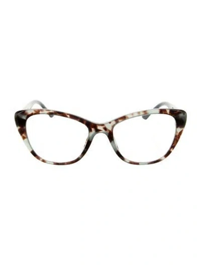 Pre-owned Prada Cat-eye Eyeglasses In Brown/neutrals