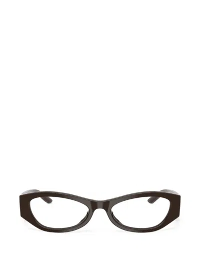 Prada Cat-eye Frame Glasses In Brown