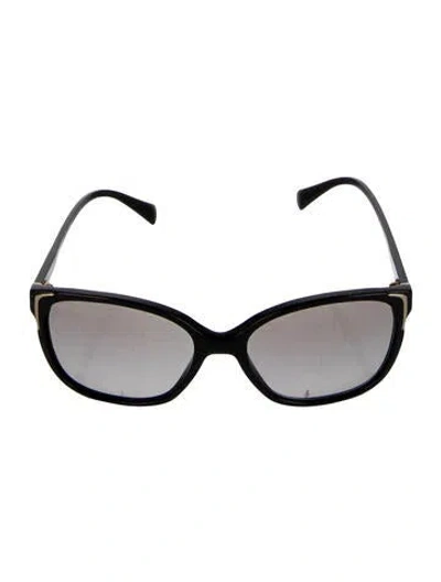 Pre-owned Prada Cat-eye Gradient Sunglasses In Black