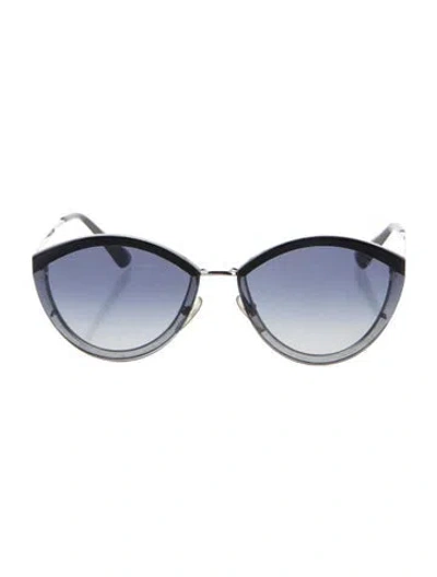 Pre-owned Prada Cat-eye Gradient Sunglasses In Black