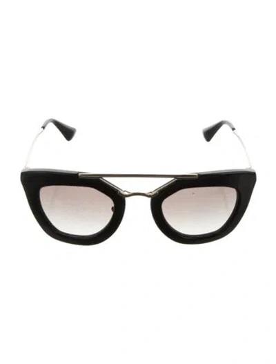 Pre-owned Prada Cat-eye Gradient Sunglasses In Black
