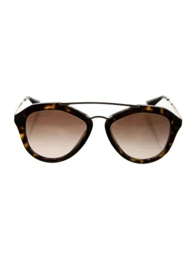 Pre-owned Prada Cat-eye Gradient Sunglasses In Black
