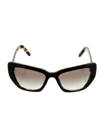 Pre-owned Prada Cat-eye Gradient Sunglasses In Black