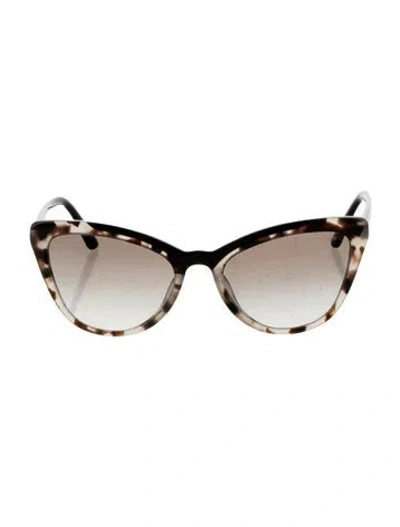 Pre-owned Prada Cat-eye Gradient Sunglasses In Black