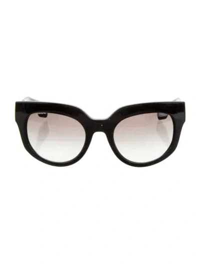Pre-owned Prada Cat-eye Gradient Sunglasses In Black