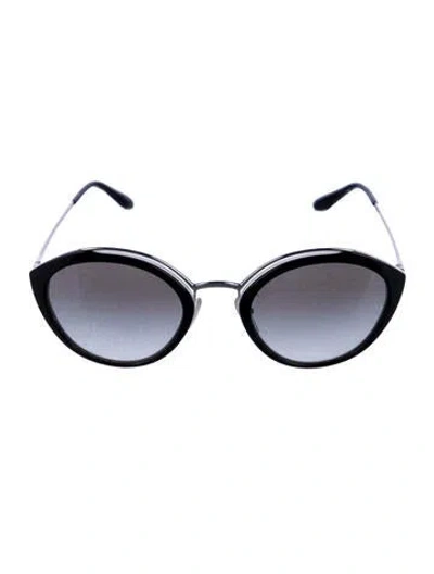 Pre-owned Prada Cat-eye Gradient Sunglasses In Black