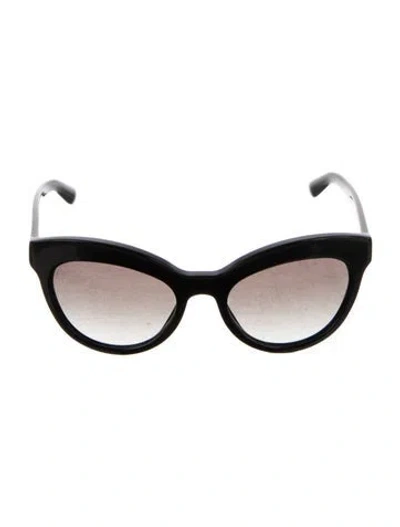 Pre-owned Prada Cat-eye Gradient Sunglasses In Black