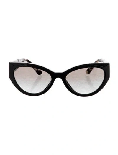 Pre-owned Prada Cat-eye Gradient Sunglasses In Black