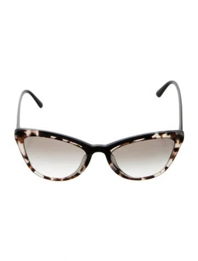 Pre-owned Prada Cat-eye Gradient Sunglasses In Black