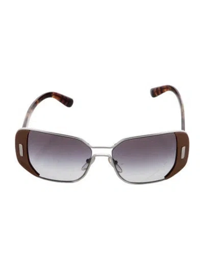 Pre-owned Prada Cat-eye Gradient Sunglasses In Black