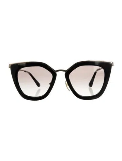 Pre-owned Prada Cat-eye Gradient Sunglasses In Black