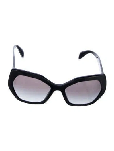 Pre-owned Prada Cat-eye Gradient Sunglasses In Black