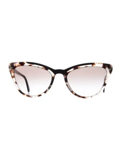 Pre-owned Prada Cat-eye Gradient Sunglasses In Black