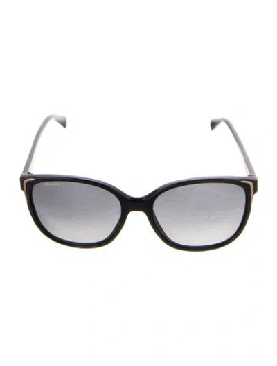 Pre-owned Prada Cat-eye Gradient Sunglasses In Black