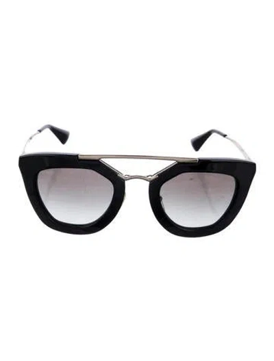 Pre-owned Prada Cat-eye Gradient Sunglasses In Black