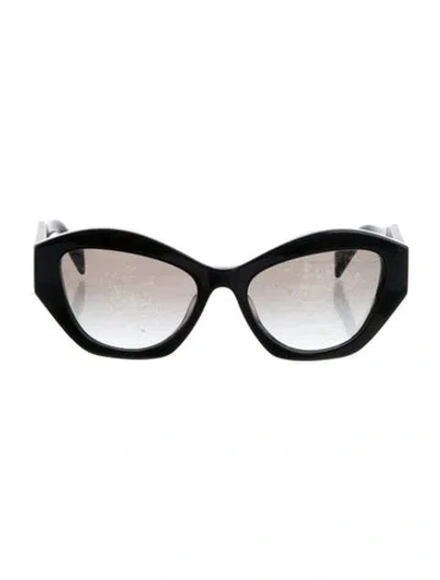 Pre-owned Prada Cat-eye Gradient Sunglasses In Black