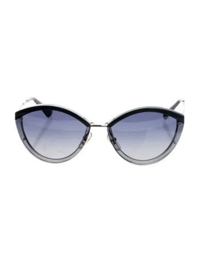 Pre-owned Prada Cat-eye Gradient Sunglasses In Blue