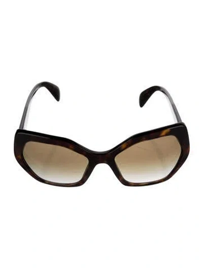 Pre-owned Prada Cat-eye Gradient Sunglasses In Brown
