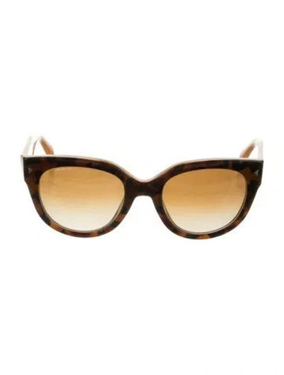 Pre-owned Prada Cat-eye Gradient Sunglasses In Brown