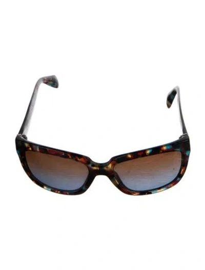 Pre-owned Prada Cat-eye Gradient Sunglasses In Brown