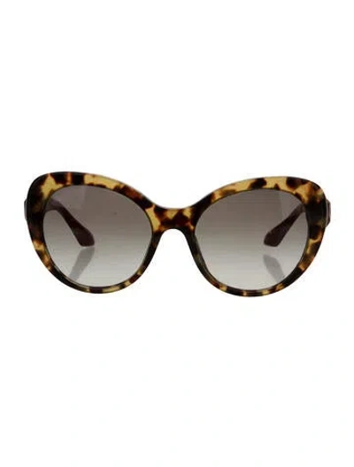 Pre-owned Prada Cat-eye Gradient Sunglasses In Brown