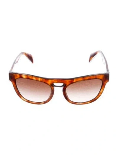Pre-owned Prada Cat-eye Gradient Sunglasses In Brown