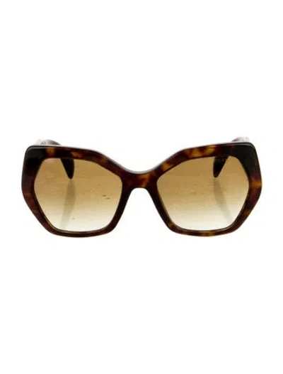 Pre-owned Prada Cat-eye Gradient Sunglasses In Brown