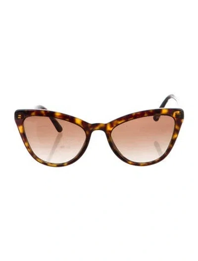 Pre-owned Prada Cat-eye Gradient Sunglasses In Brown